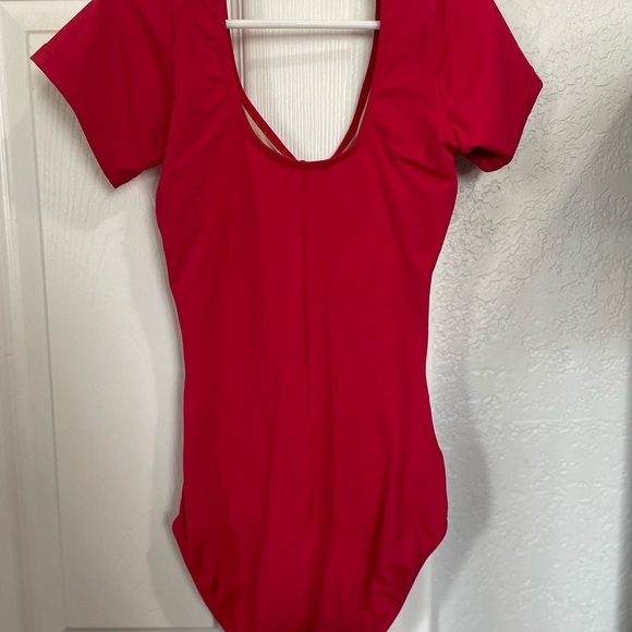 Red SoDanca Leotard with string inside to cinch - Picture 2 of 2